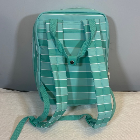 Striped Aqua Mini Backpack - Picture 2 of 4